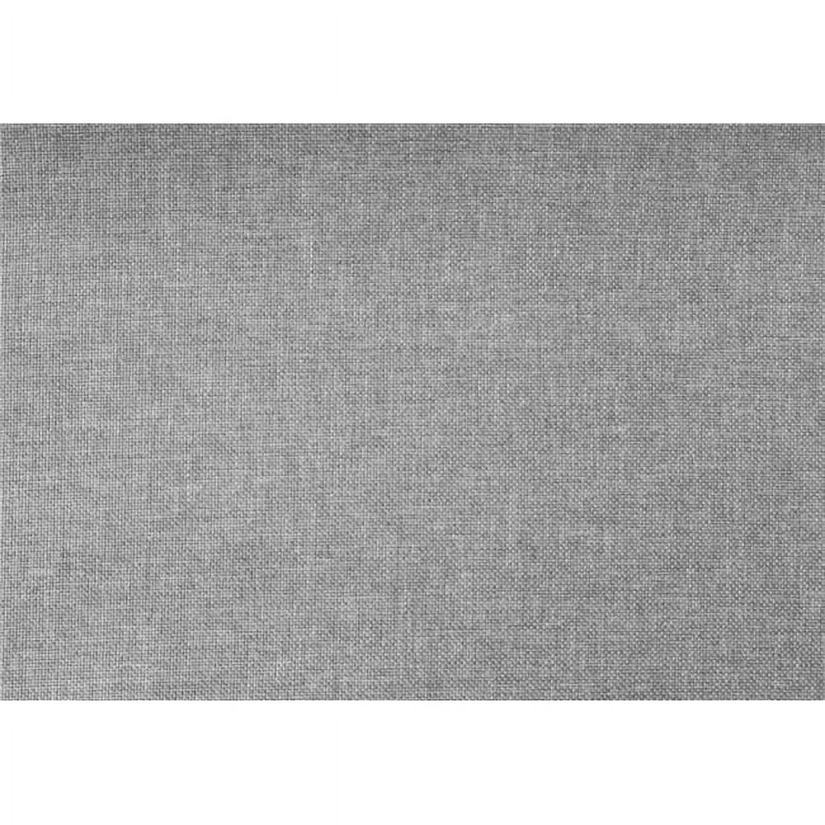 Queen Size Linen Foam Bed with Chrome Legs C7425