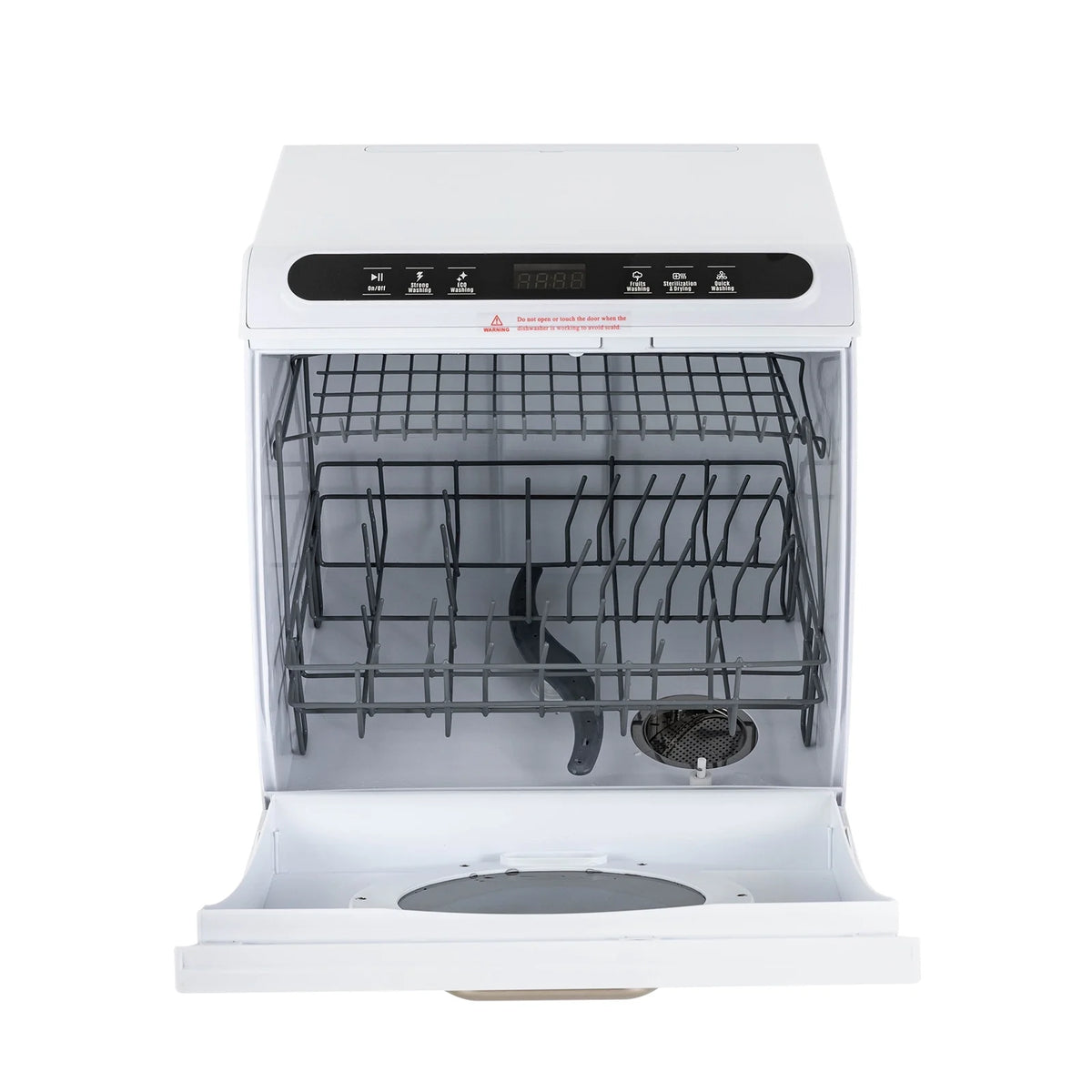 900W White Compact Countertop Dishwasher P712