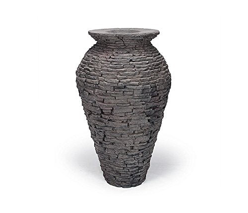 Medium Stacked Slate Urn Water Fountain Kit J572