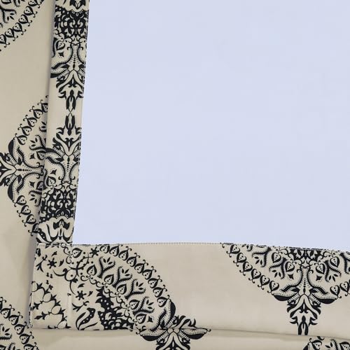 Printed Room Darkening Curtains 50 X 84 Henna Clover U506474