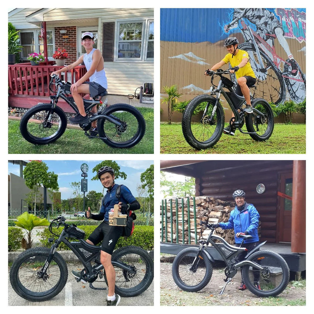 750W 48V 15Ah Fat Tire Electric Mountain Bike U76438