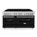 60 In. Dual Fuel Range with Black Matte Door P3824
