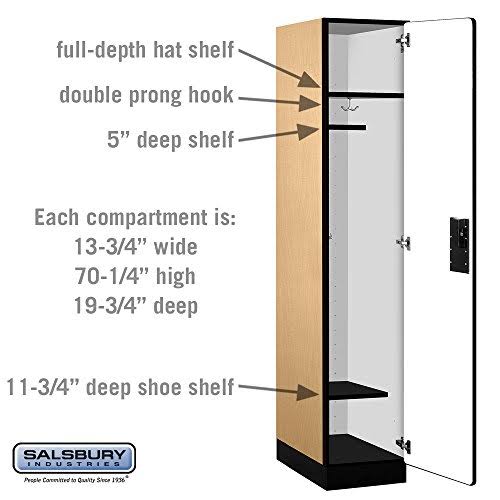 15x22 Wide Single Tier Wood Locker B1449