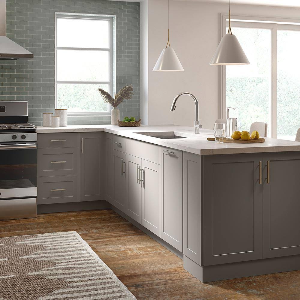Gray Shaker Wall Cabinet N2240