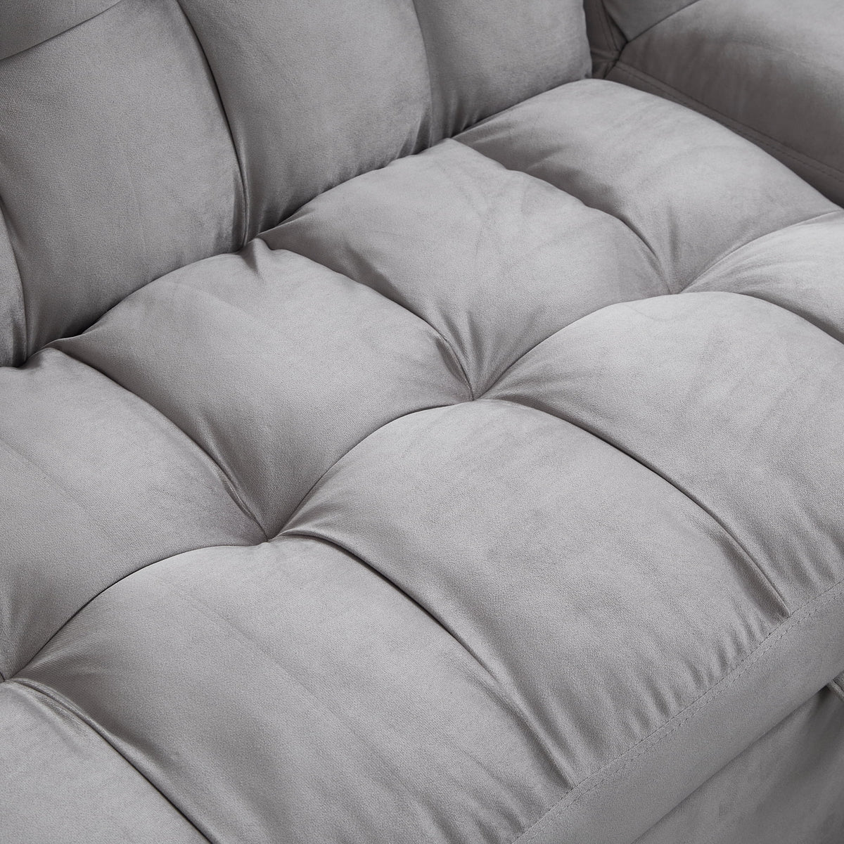 Queen Size L-Shaped Sleeper Sofa Bed with Storage Chaise N2646