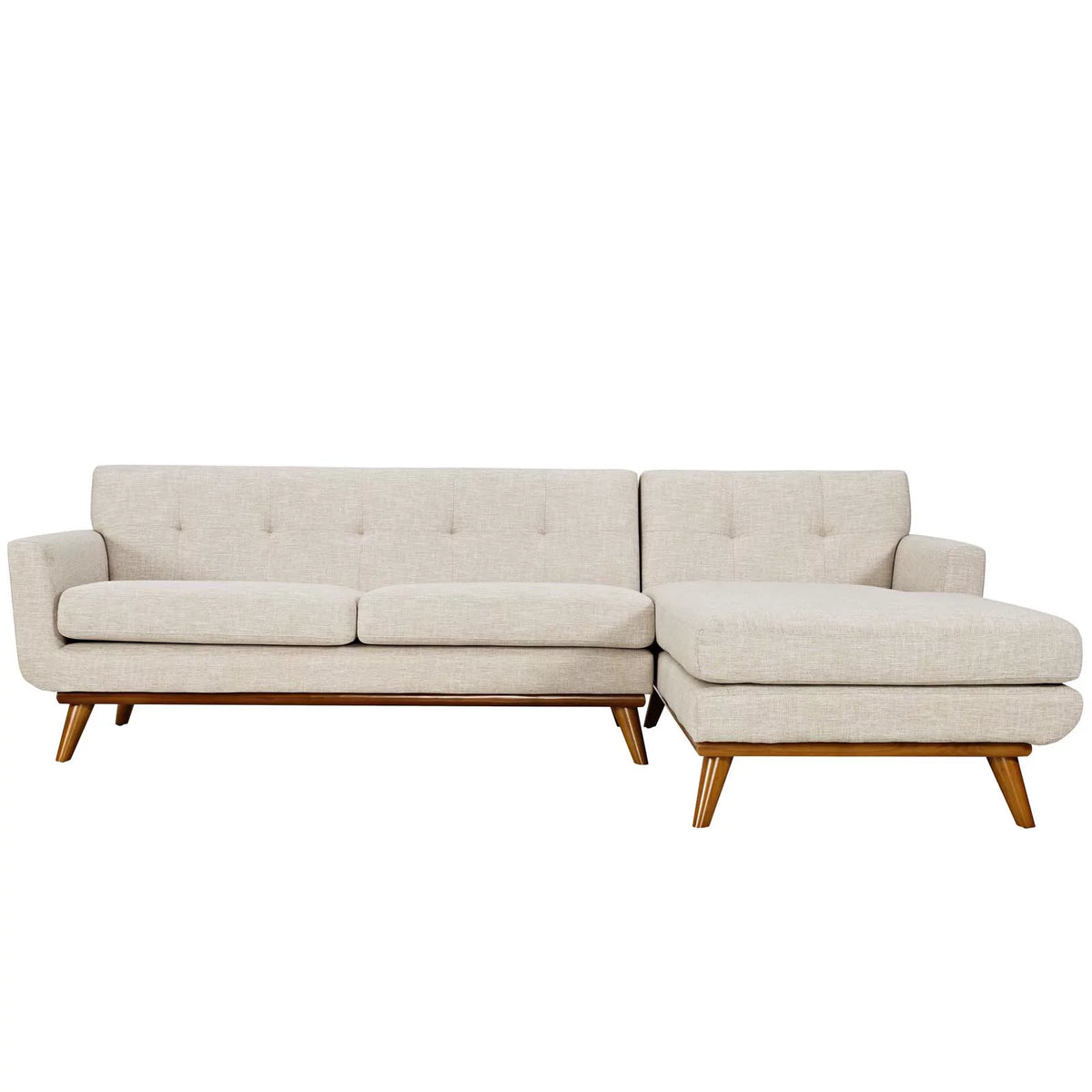 Beige Upholstered Sectional Sofa I1166