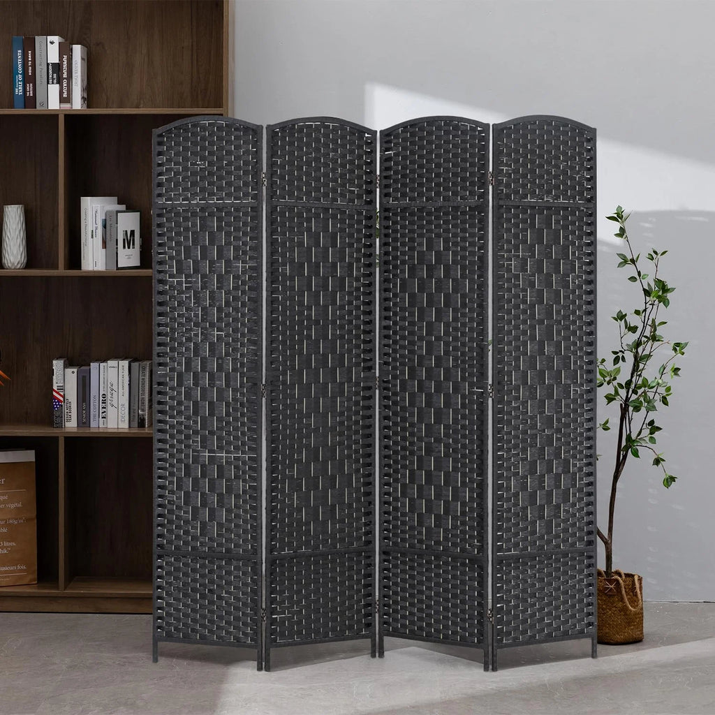 4 Panel 6Ft Folding Privacy Room Divider S787153