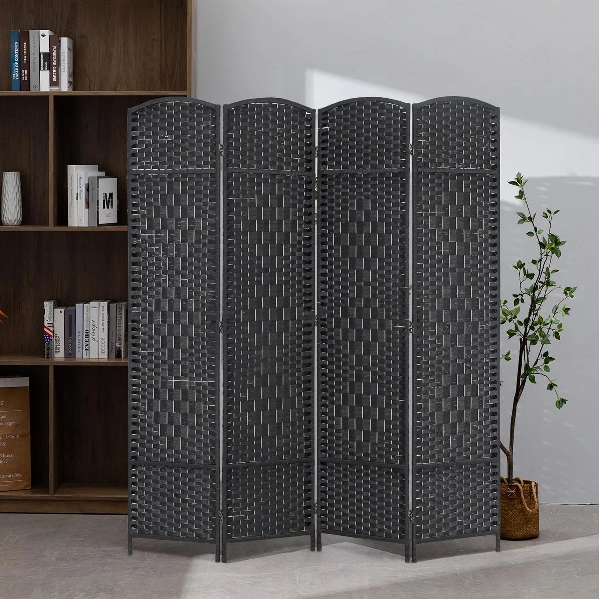 4 Panel 6Ft Folding Privacy Room Divider S787153