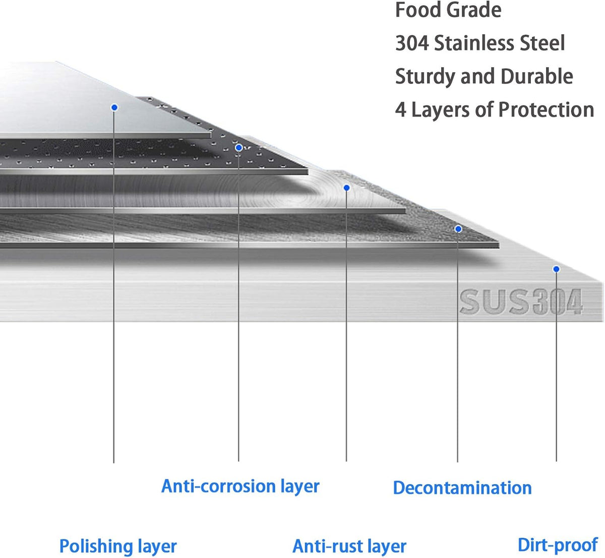 304 Stainless Steel BBQ Access Door Z733