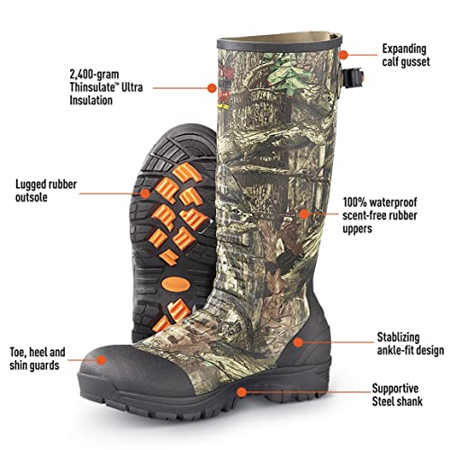 Men’s Waterproof Insulated Rubber Rain Ankle Fit Boots K539