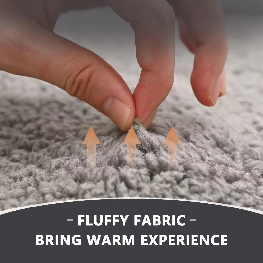 Japanese Floor Mattress 4" Thick Sherpa Fleece Futon Mattress S569129