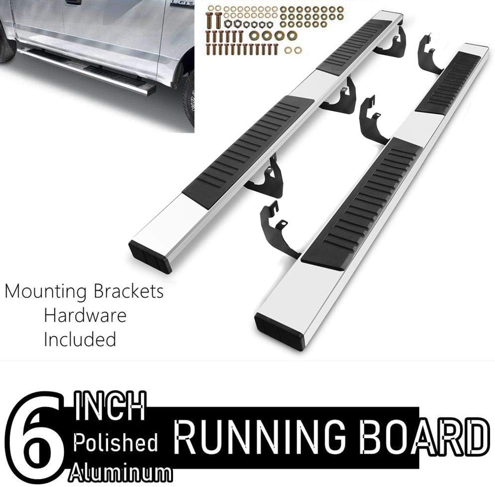 6 Inch Chrome Aluminum Running Boards Side Step Nerf Bar O779989