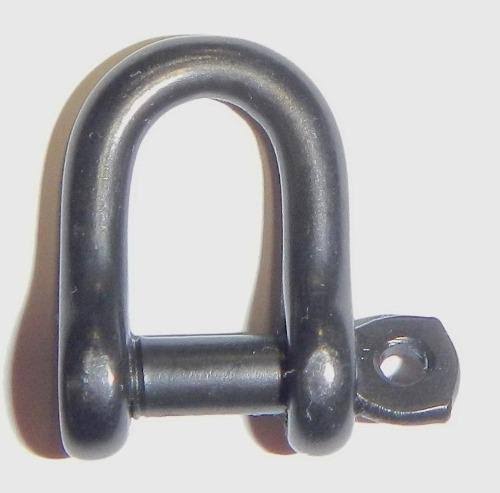Black D Shackle with Captive Pin X220070