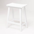 White Saddle Stool C391470