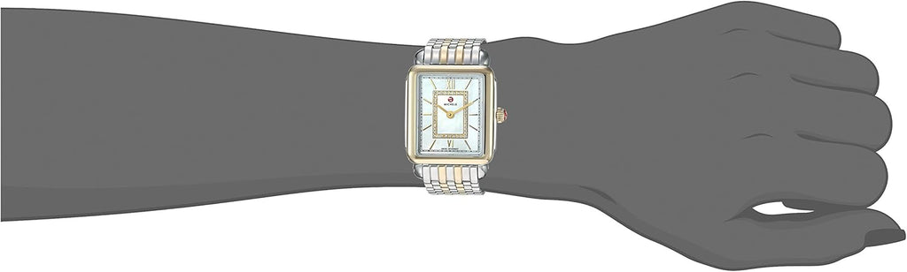 Deco Watch Head Analog Display Swiss Quartz Two Tone Watch B215
