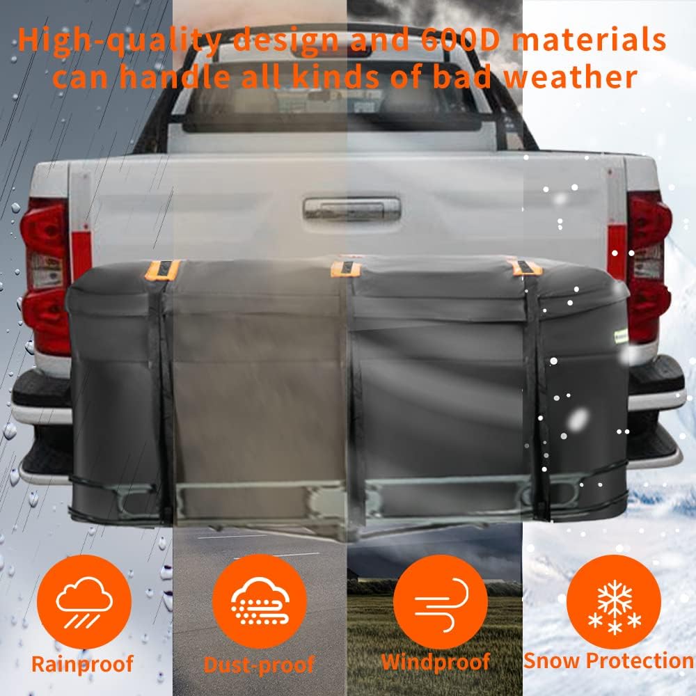 Hitch Cargo Carrier Bag with 6 Reinforced Straps D5578