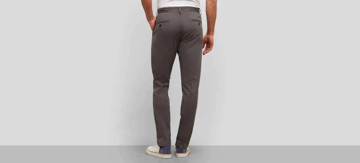 Chino Flat-Front Slim-Fit Casual Pant L168