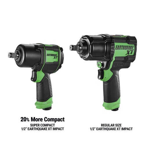 1/2 in. Supercompact Air Impact Wrench, Twin Hammer, 1000 ft-lbs, Green X3996