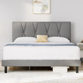 Full Size Platform Bed with Upholstered Headboard C7776