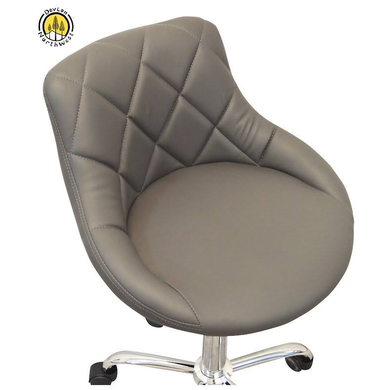 Gray Adjustable Rolling Stool S5773