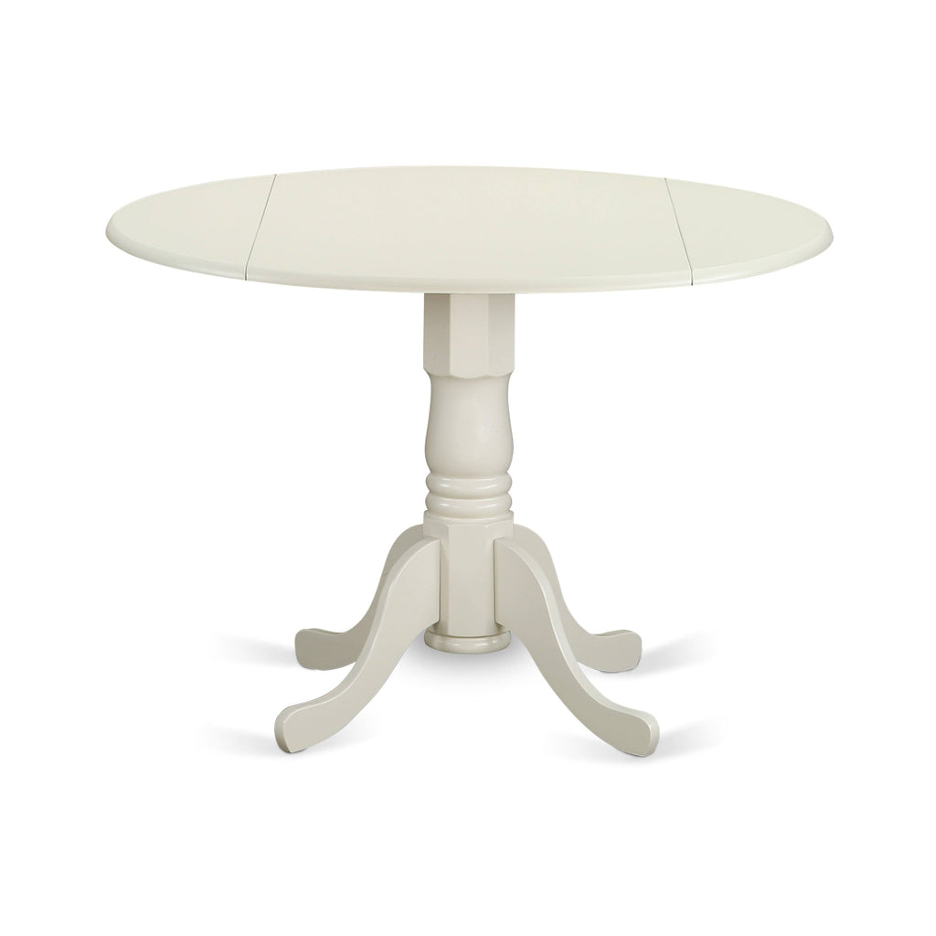 3PC Round Table with Two 9-Inch Drop Leaves and 2 Panel Back Chairs G302315