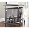 Brown Smoked Tempered Glass Home Bar K88677