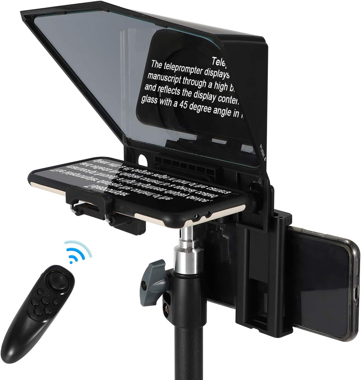 Adjustable Teleprompter with HD Glass & Remote B975