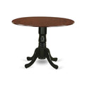 Mahogany/Black Wood Dining Table G289