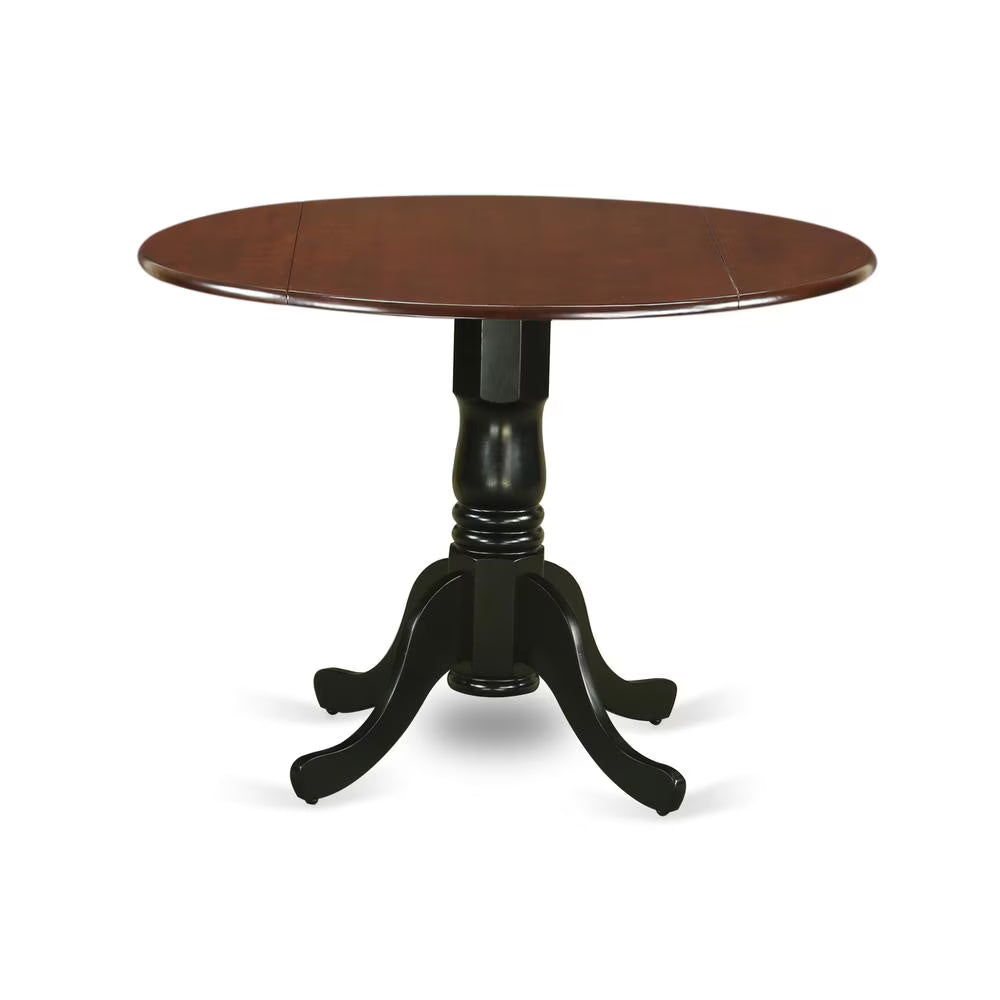 Mahogany/Black Wood Dining Table G289