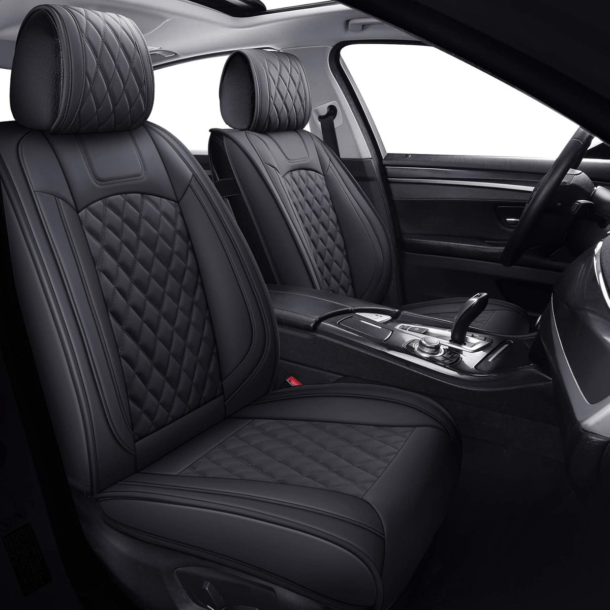 Waterproof Faux Leather Full Set Car Seat Covers B90798