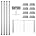 4 Pack Stainless Steel Cable Railing Post B30376