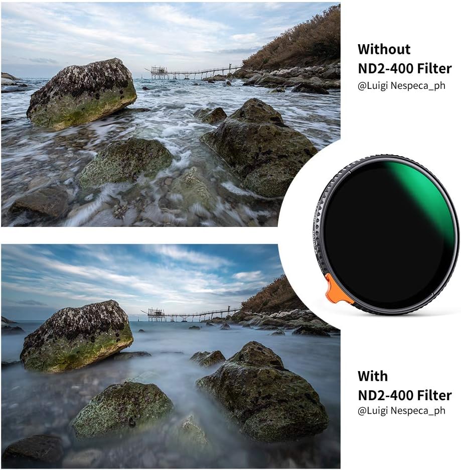 77mm Variable ND Filter ND2-ND400 with Multi-Layer Coatings AGC Glass D26618