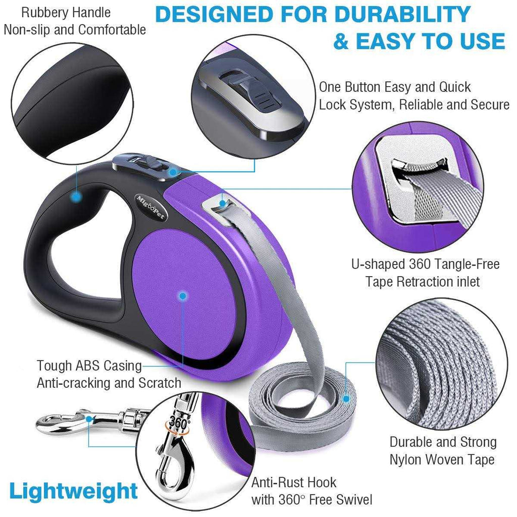 Heavy Duty Retractable Dog Leash 16ft W121