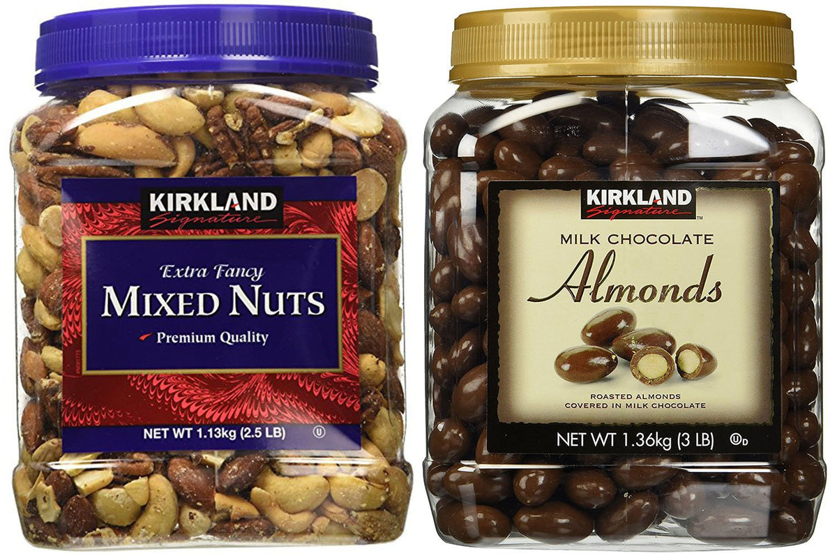 Mixed Nuts and Milk Chocolate Roasted Almonds Bundle - 2.5 LB and 3.0 LB W7968