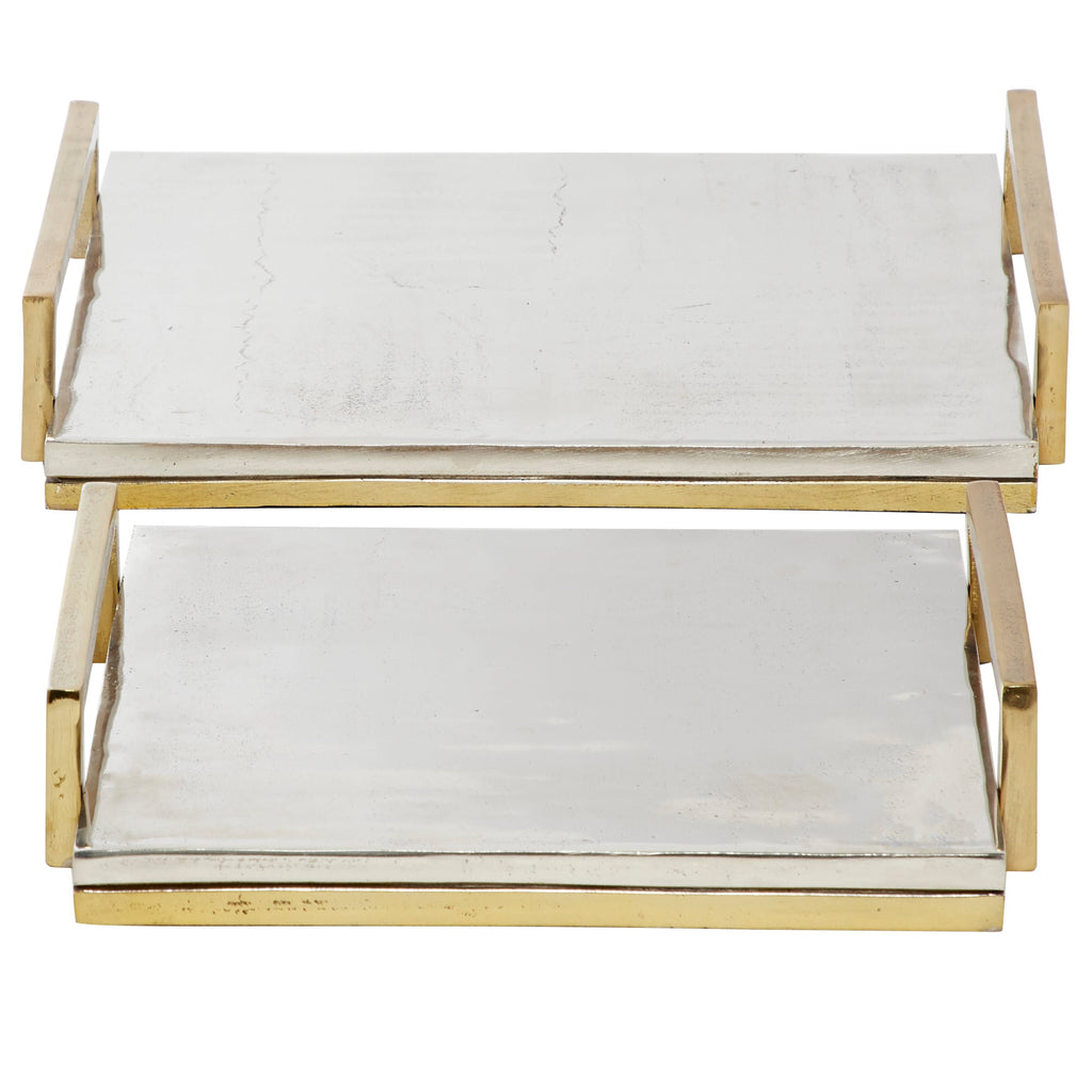 Aluminum Cast Tray, Set of 2 U92887
