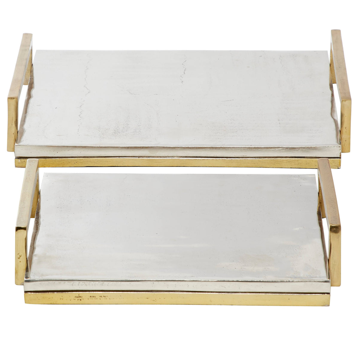 Aluminum Cast Tray, Set of 2 U92887