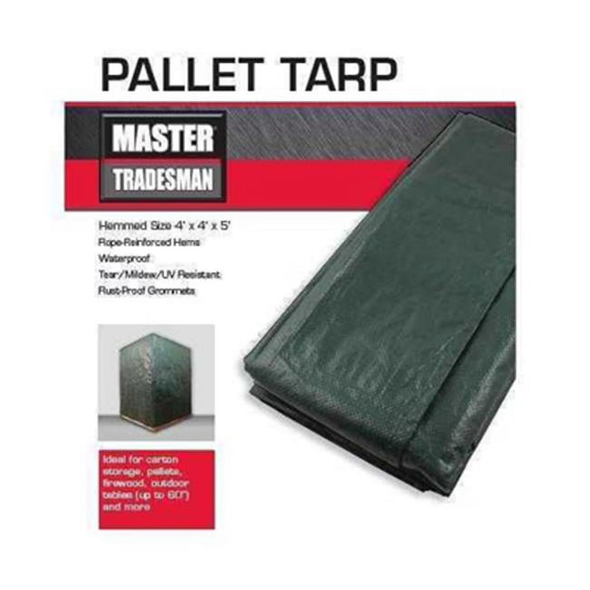 Pallet Tarp Cover, Green & Brown O425
