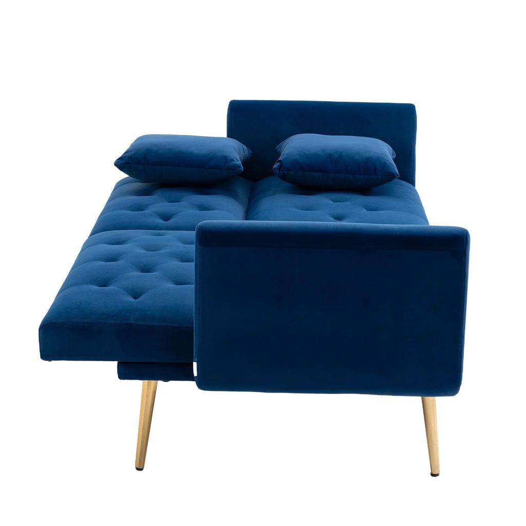 Blue Velvet Sofa Loveseat Set Z7943
