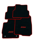 Black Carpet Floor Mat Set with Molded Edge and Non-Slip Back M148