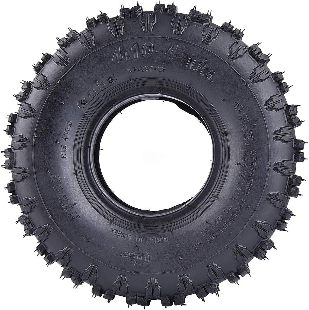 2 Pack of 2 4.10-4 Tires Replacement for Garden Rototiller Snow Blower Mowers Hand Truck Wheelbarrow Go Cart Kid ATV G22582