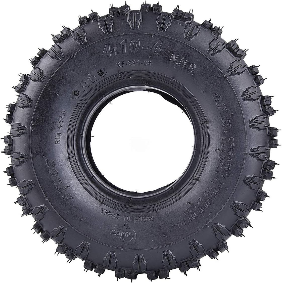 2 Pack of 2 4.10-4 Tires Replacement for Garden Rototiller Snow Blower Mowers Hand Truck Wheelbarrow Go Cart Kid ATV G22582