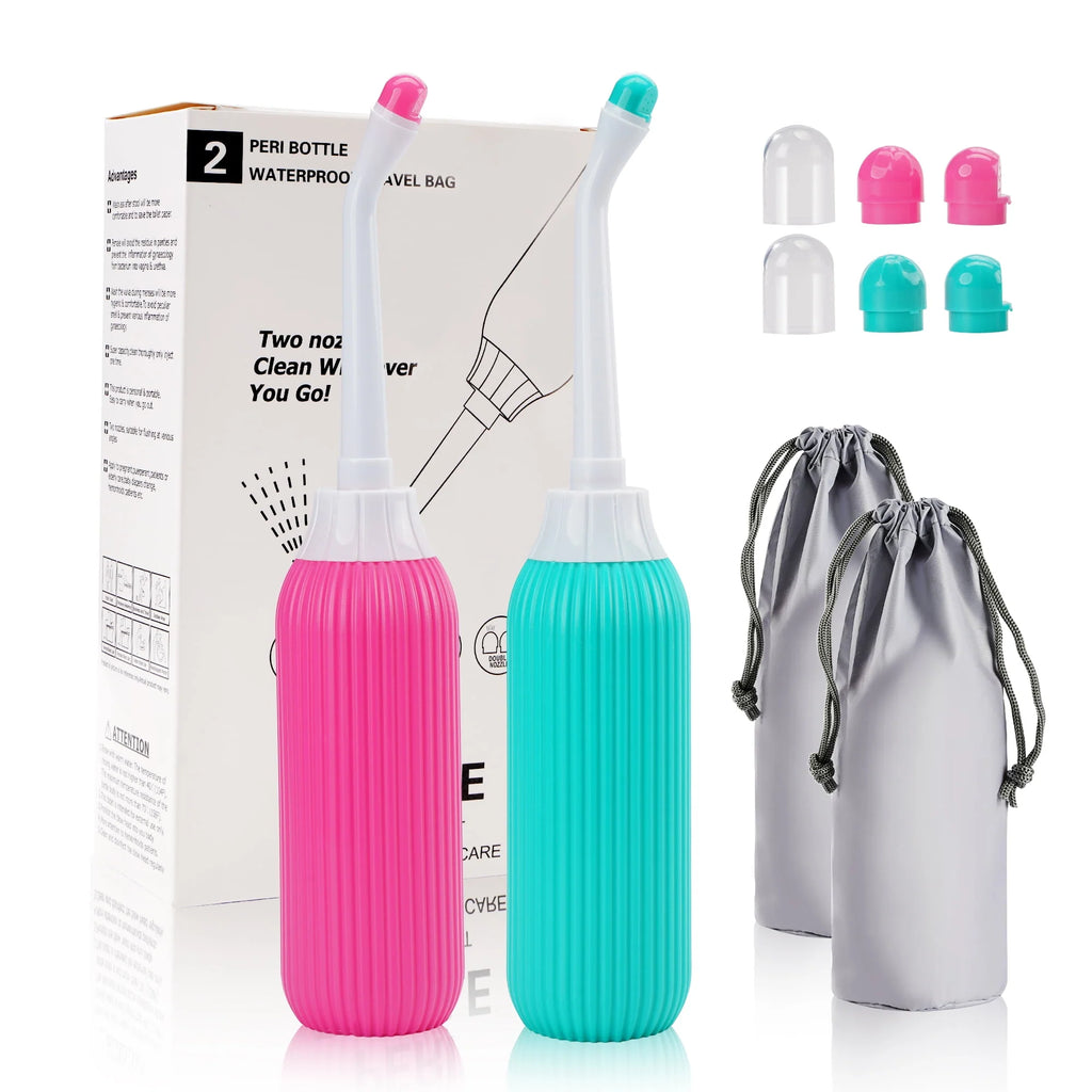 2 Pack Portable Travel Bidet Bottle with Travel Bag X515