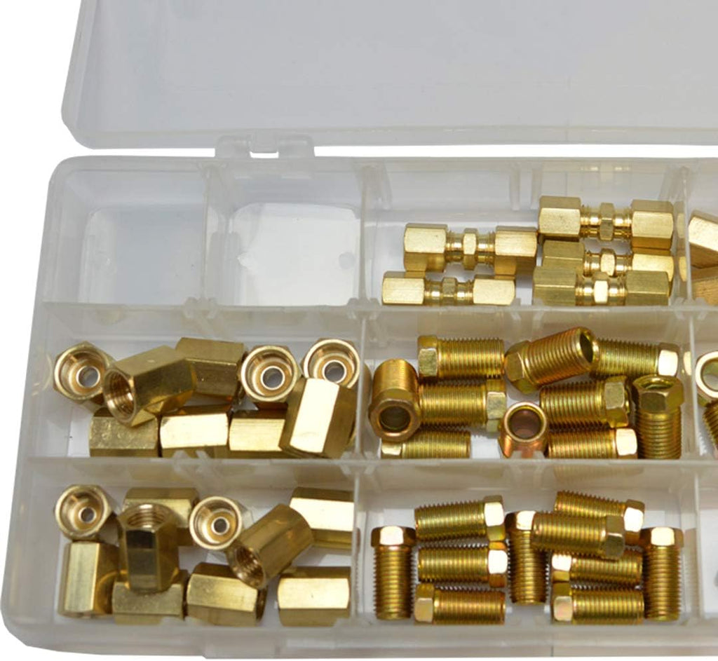 3/16" and 1/4" Brakeline Fittings Kit 70 Pieces Z487981