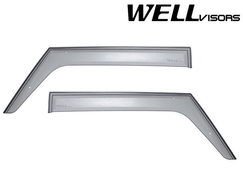 Side Window Visors Rain Guards for Jeep Wrangler JK 2 Door C693