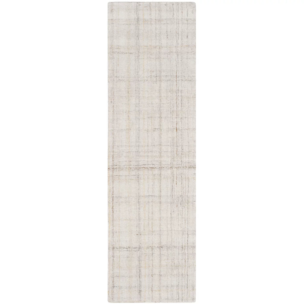 Ivory Beige Striped Area Rug 10' x 14' J122