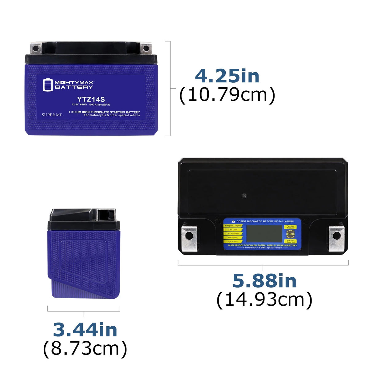 YTZ14S Lithium Replacement Battery G239