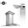 36 in. 400 CFM Ducted Wall Mount Range Hood in Stainless Steel and Glass U5868