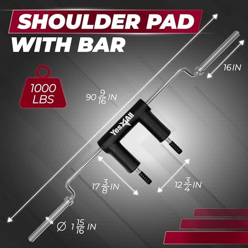 Multi Grip Barbell & Cable Attachment with 2 Collars D9130