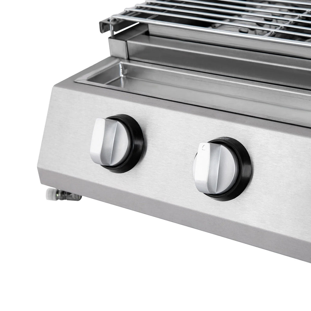 4-Burner Portable Propane Gas Grill with Steel Hood K771468