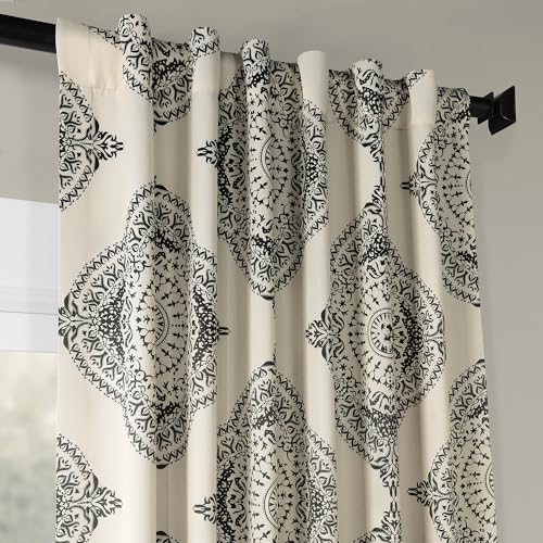 Printed Room Darkening Curtains 50 X 84 Henna Clover U506474